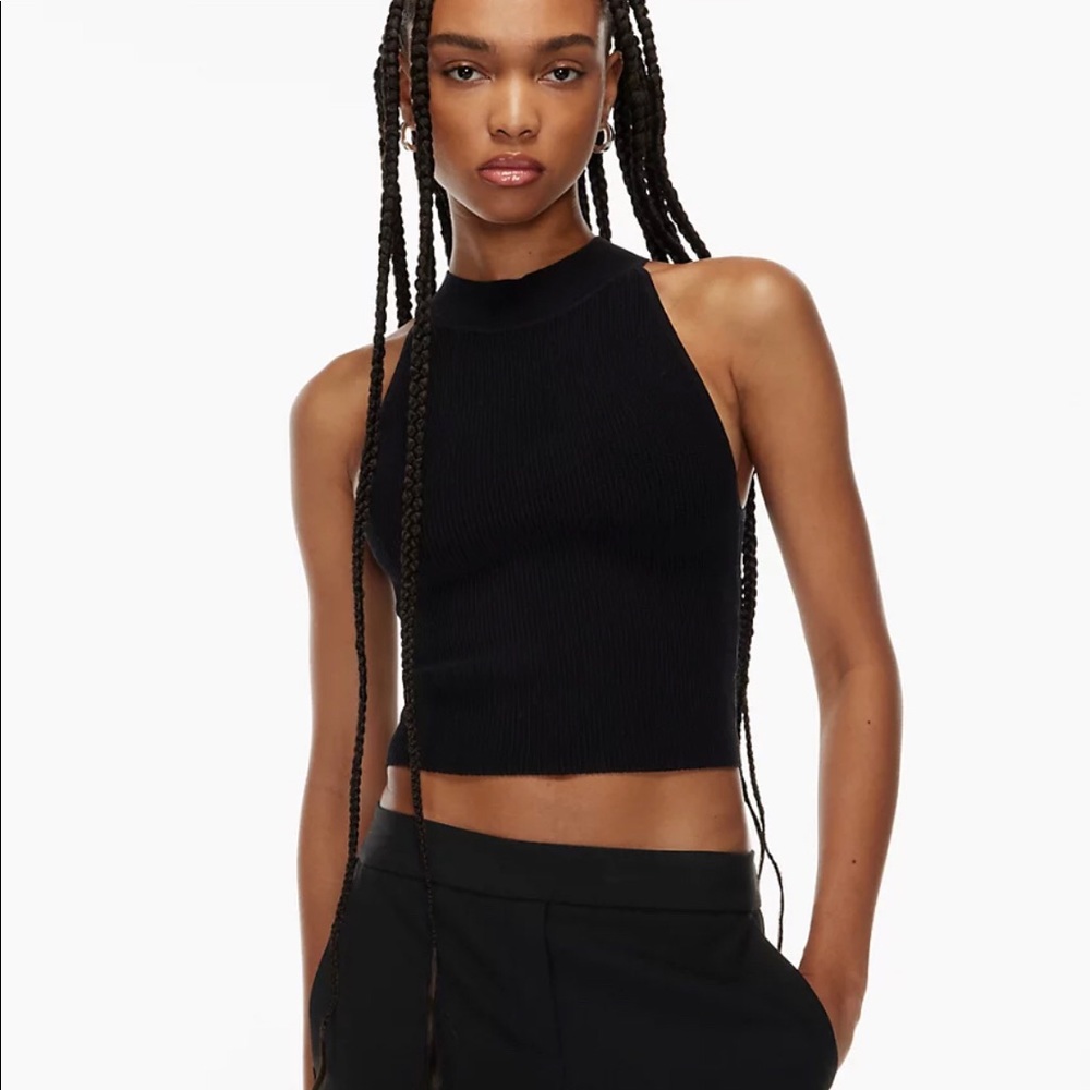 Babaton Sculp Knit Halter Top size medium